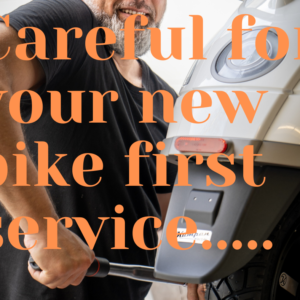 First service of new bike.