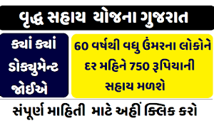 Vrudh Sahay Yojana Gujarat Detail And Application Form @sje.gujarat.gov.in