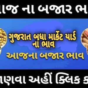 ગુજરાત આજના બજાર ભાવ , Gujarat Today mandi bajar bhav