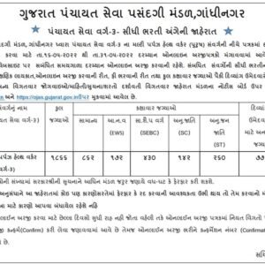 GPSSB MPHW Bharti 2022 for 1866 Post 5 GPSSB MPHW Bharti 2022 for 1866 Post