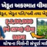 ખાતેદાર ખેડૂત અકસ્માત યોજના, khatedar khedut akasmat yojana i khedut portal scheme