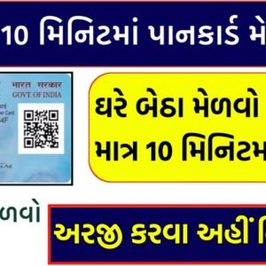 દસ મિનિટમાં પાનકાર્ડ ઘરે બેઠા કઈ રીતે બનાવવું? તમામ માહિતી