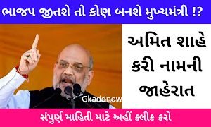 If BJP wins, who will be the Chief Minister of Gujarat, Amit Shah announced the name.