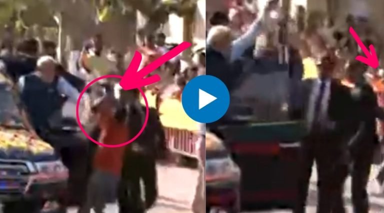 The young man broke the security of the PM and ran