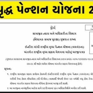 Vrudh Pension Sahay Yojana 2024 https://sje.gujarat.gov.in/