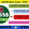 GSSSB Main Exam - 2025