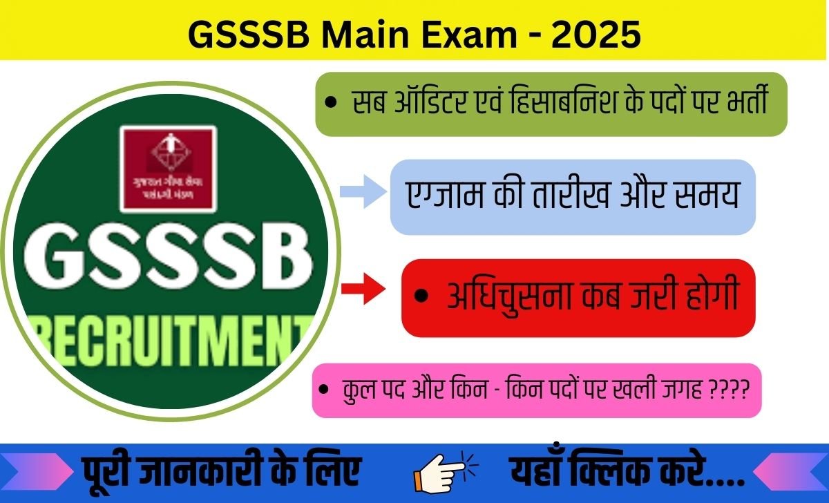 GSSSB Main Exam - 2025