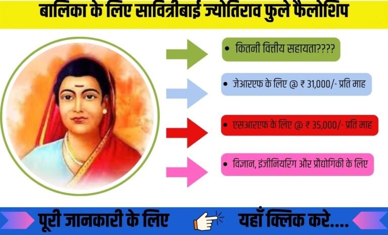 एकल बालिका के लिए सावित्रीबाई ज्योतिराव फुले फैलोशिप