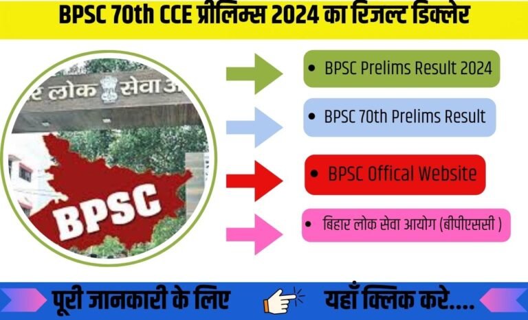 BPSC 70th CCE प्रीलिम्स 2024 का रिजल्ट कहां और कैसे कर पाएंगे चेक