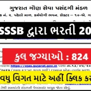 GSSSB Recruitment 2025