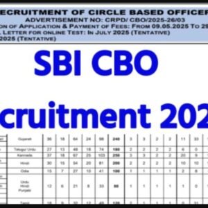 SBI CBO Recruitment 2025 – Apply Online for 2964 Post