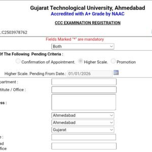 Ccc Gtu Registration Apply Online