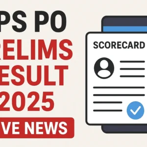IBPS PO Prelims Result 2025