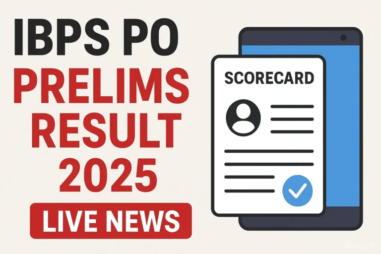 IBPS PO Prelims Result 2025