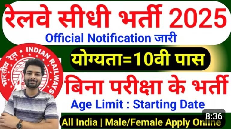 RRC WCR Apprentice Recruitment 2025