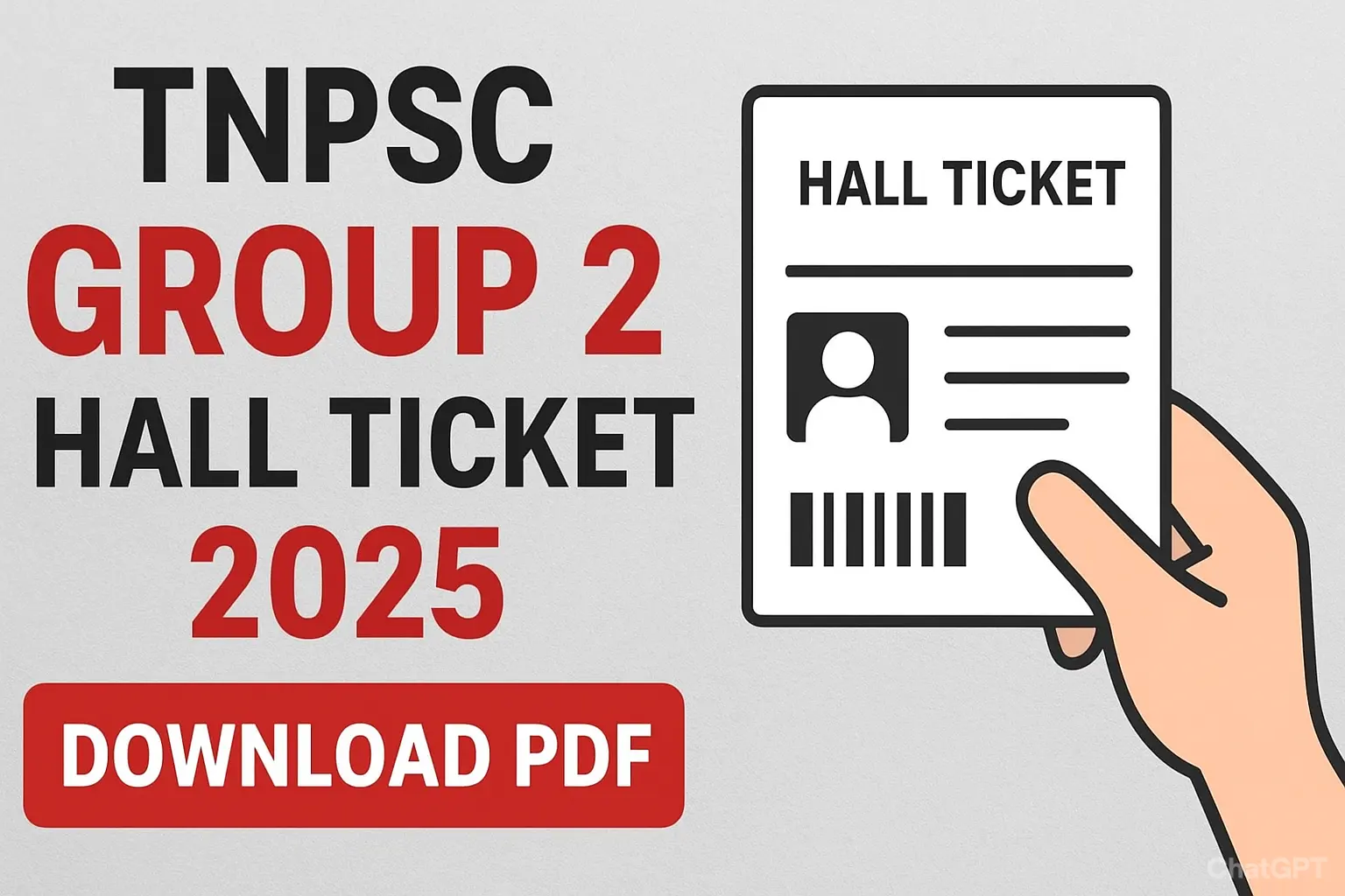 TNPSC ग्रुप 2 हॉल टिकट 2025