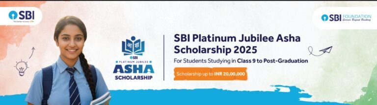 SBI Asha Student Scholarship 2025-26