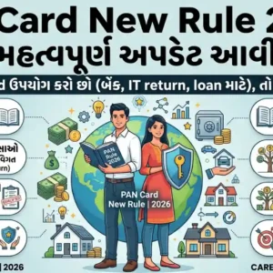 ITC Recruitment 2025:सूचना प्रौद्योगिकी केंद्र ने फैकल्टी, डेवलपर, नेटवर्क इंजीनियर जैसे विभिन्न पदों के लिए भर्ती की घोषणा की है 4 PAN Card New Rule 2026: હવે આ કામ ફરજિયાત, નહીં કરો તો ફસાય શકો છો.
